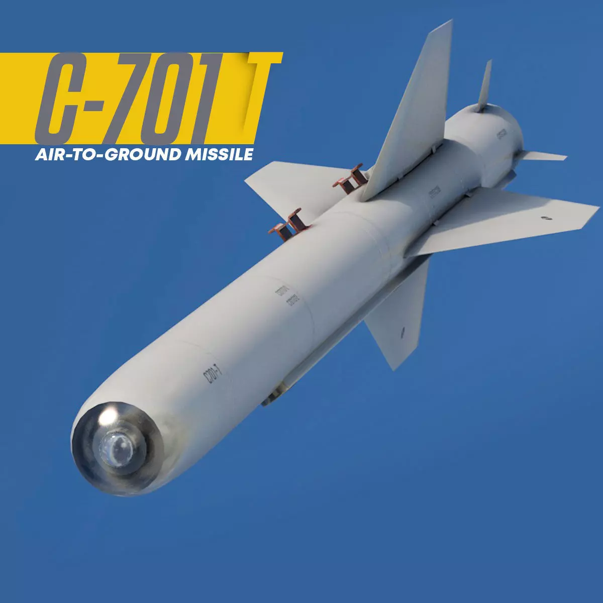 C-701T Air-to-Ground Missile Low-poly 3D model_0