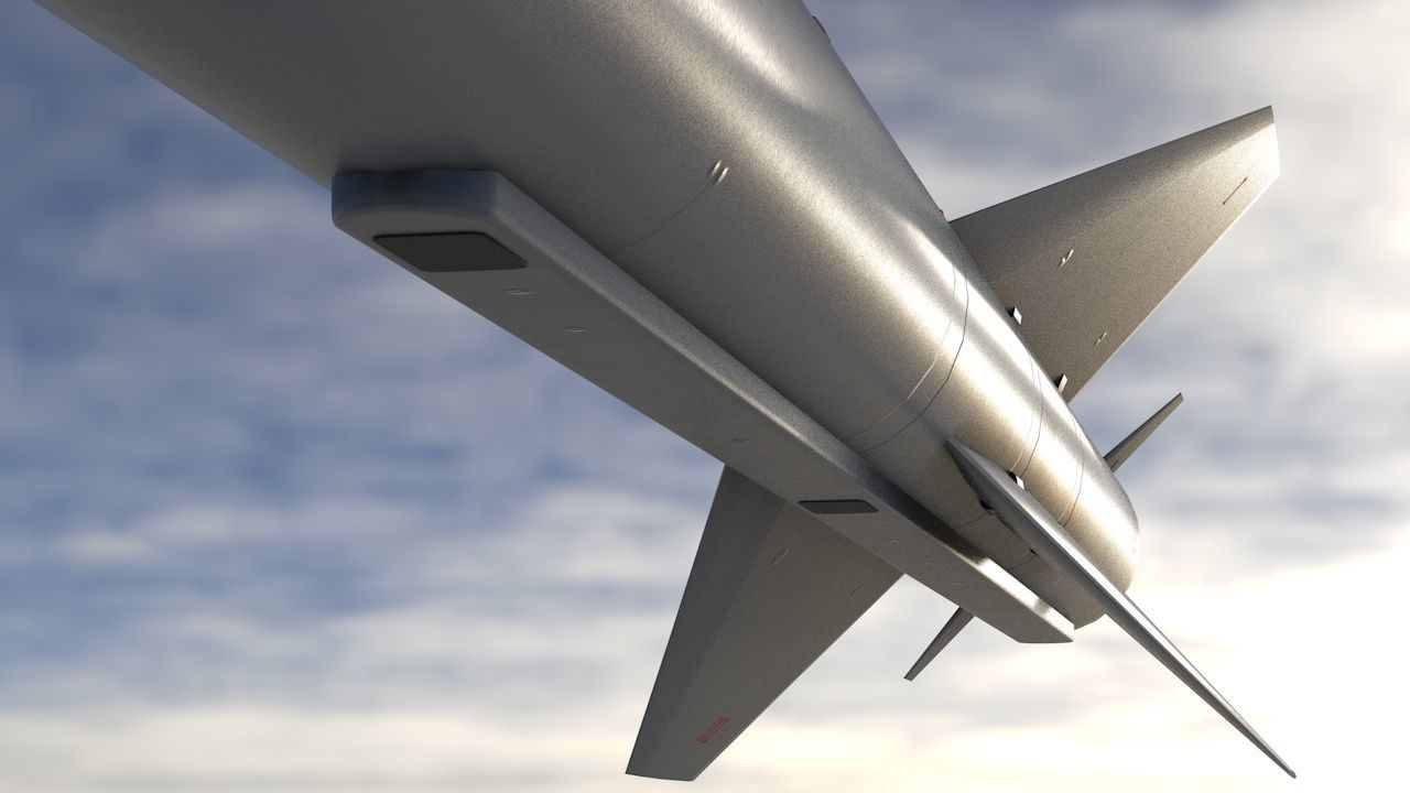 C-701T Air-to-Ground Missile Low-poly 3D model_6