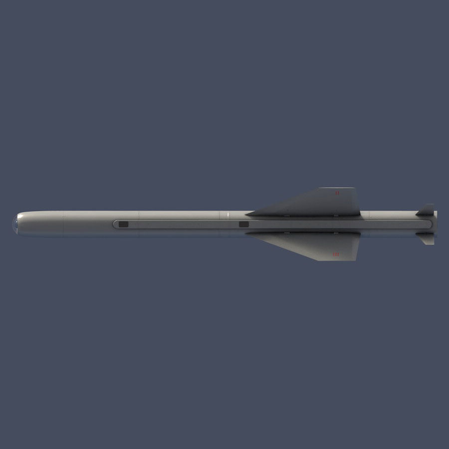 C-701T Air-to-Ground Missile Low-poly 3D model_12
