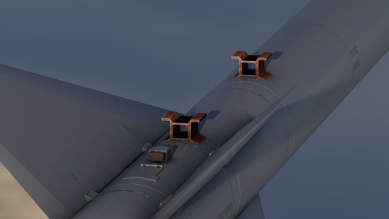 C-701T Air-to-Ground Missile Low-poly 3D model_4