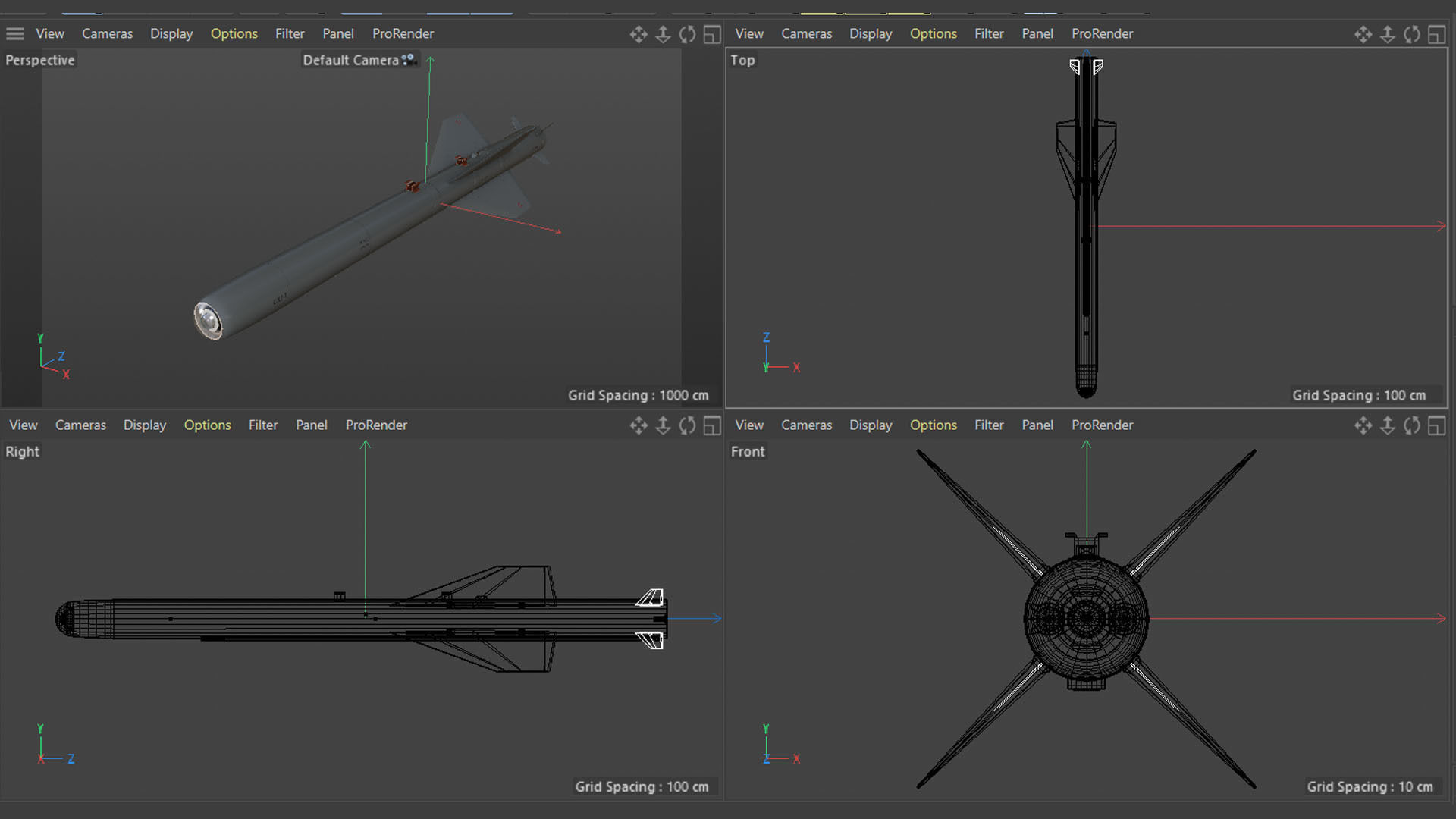 C-701T Air-to-Ground Missile Low-poly 3D model_13