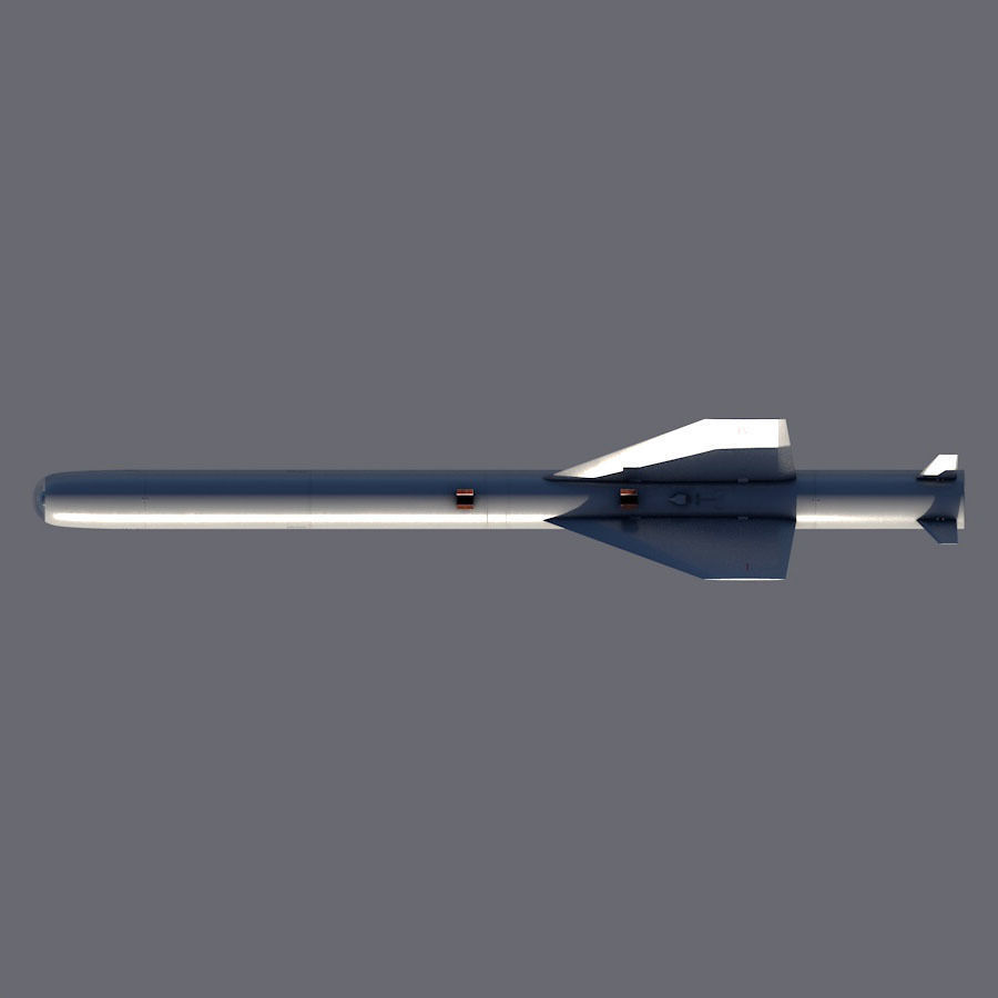 C-701T Air-to-Ground Missile Low-poly 3D model_11