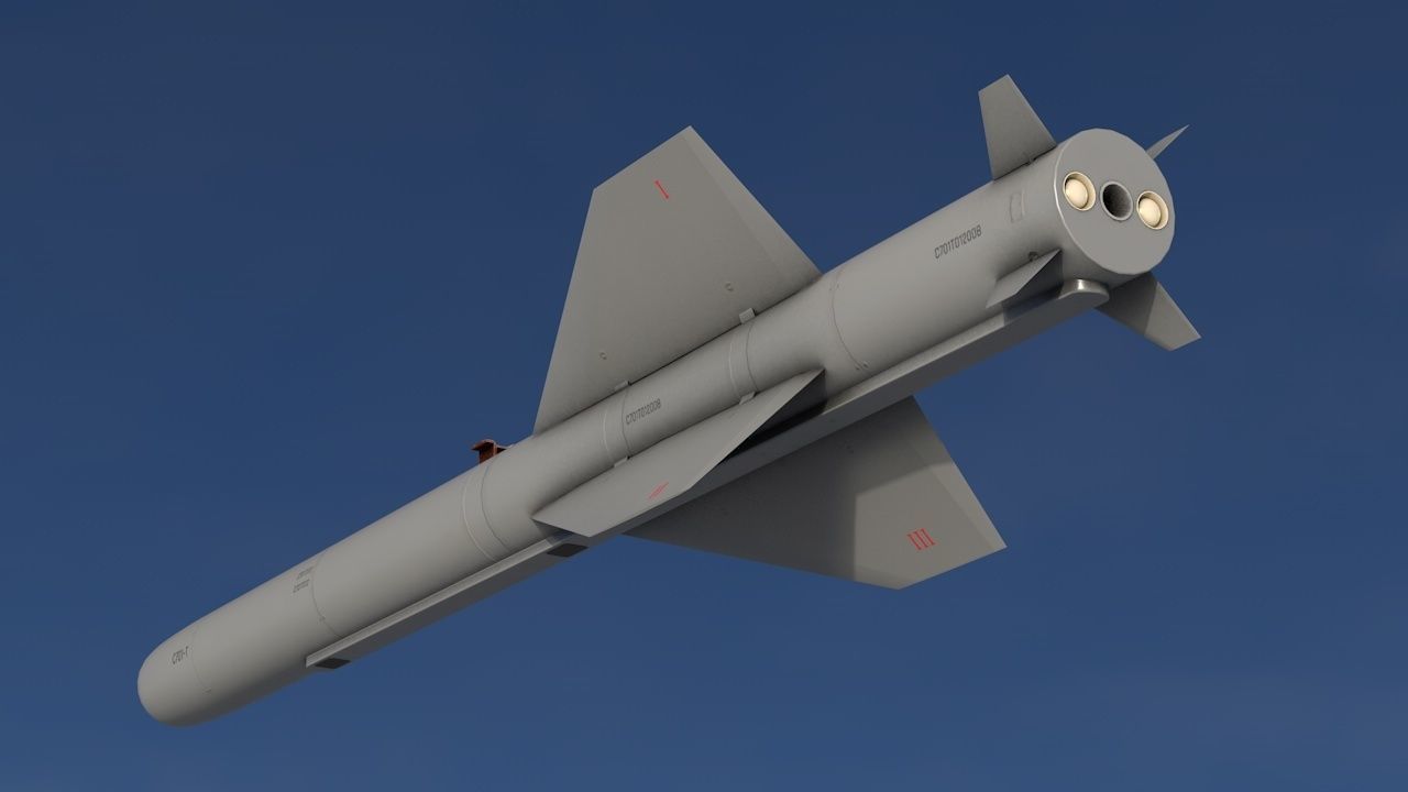 C-701T Air-to-Ground Missile Low-poly 3D model_3