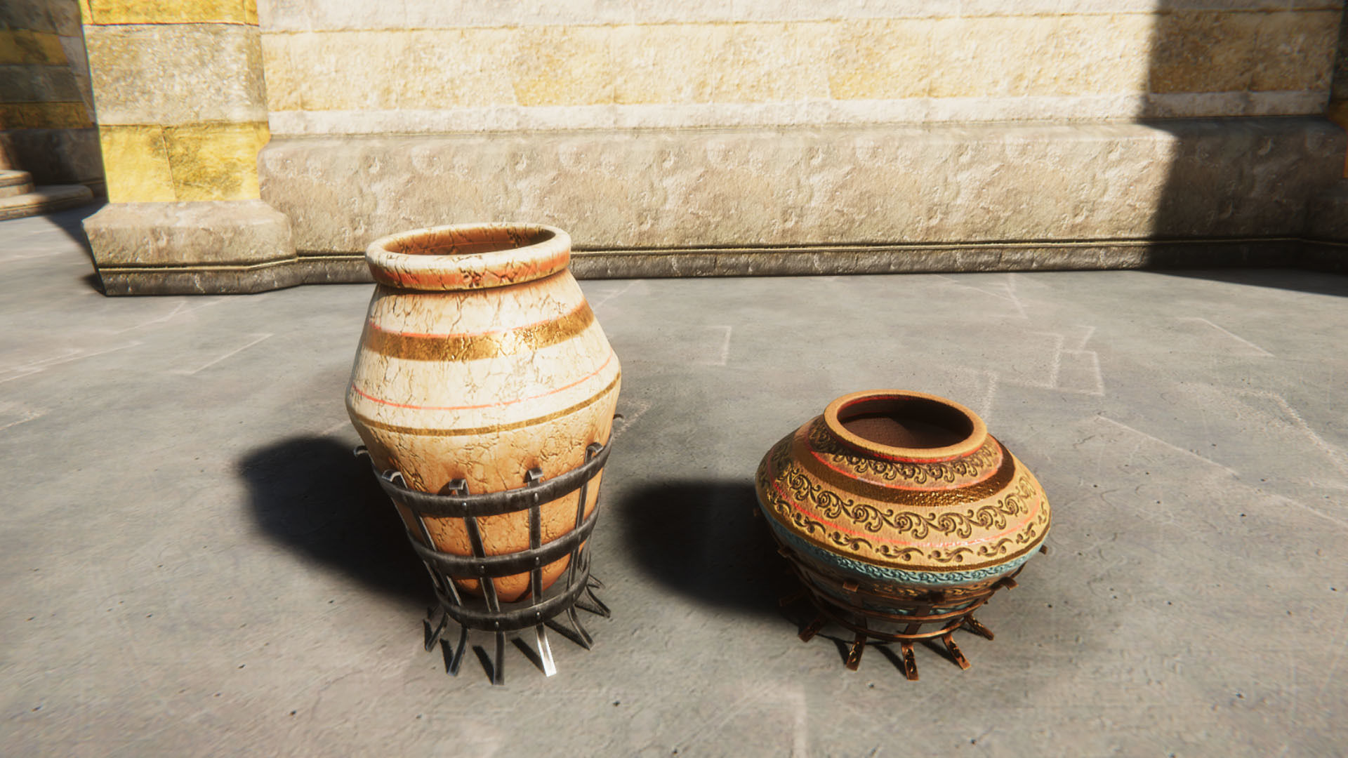 Pots Collection Low-poly 3D model_11