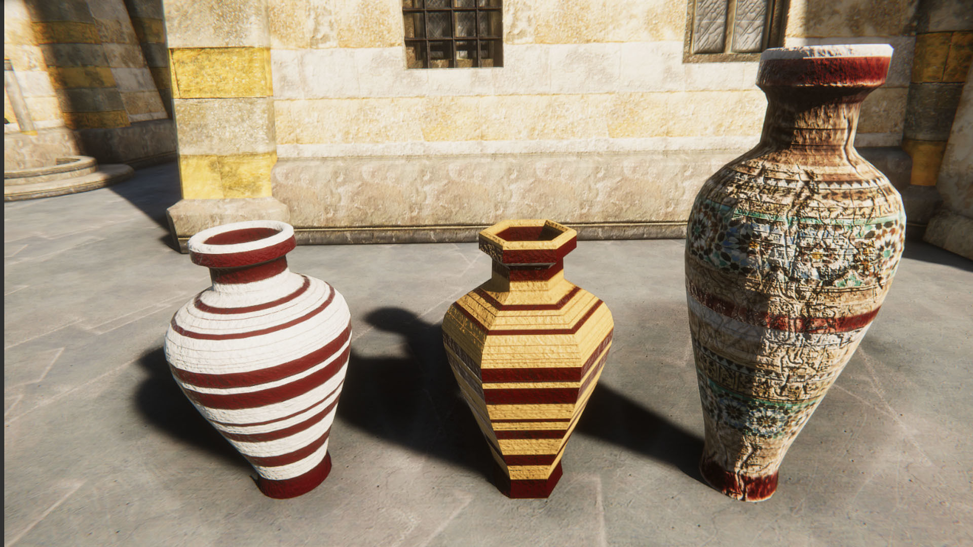 Pots Collection Low-poly 3D model_6