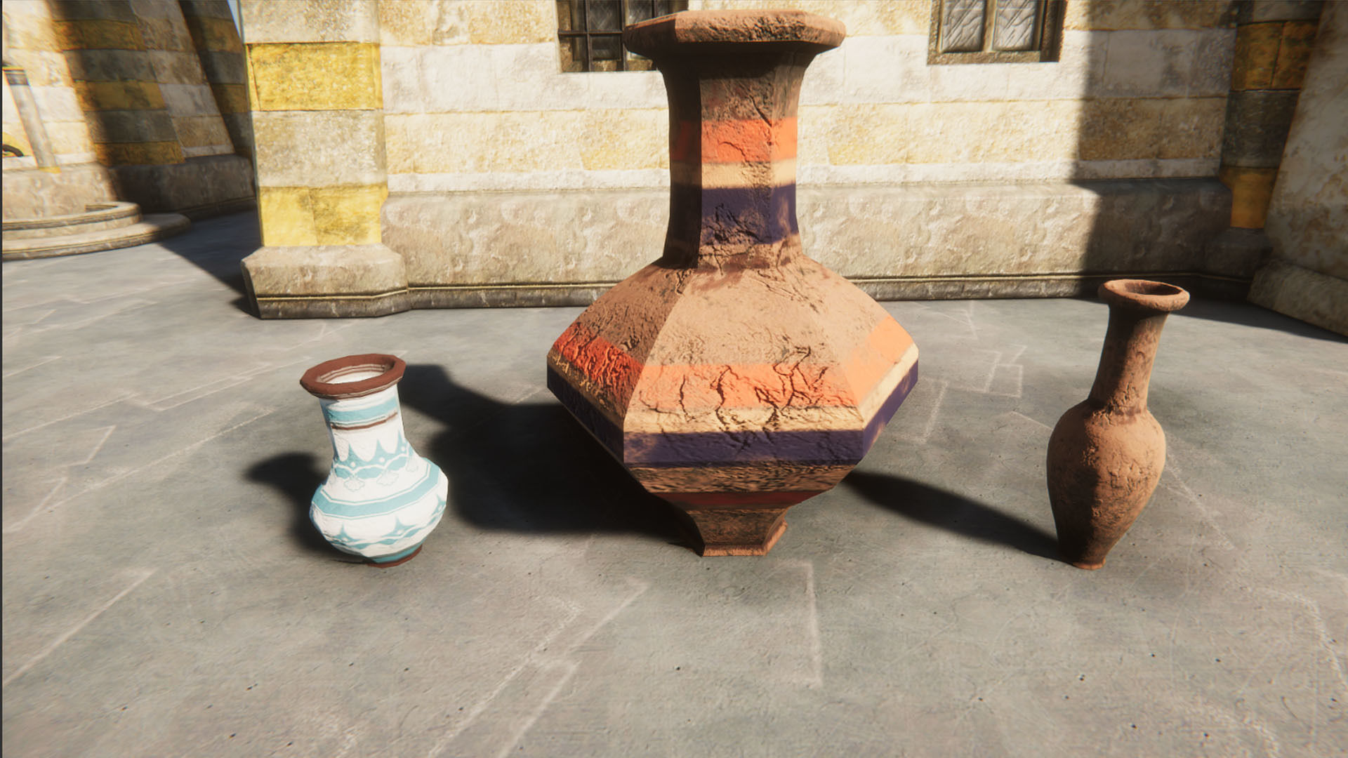 Pots Collection Low-poly 3D model_10