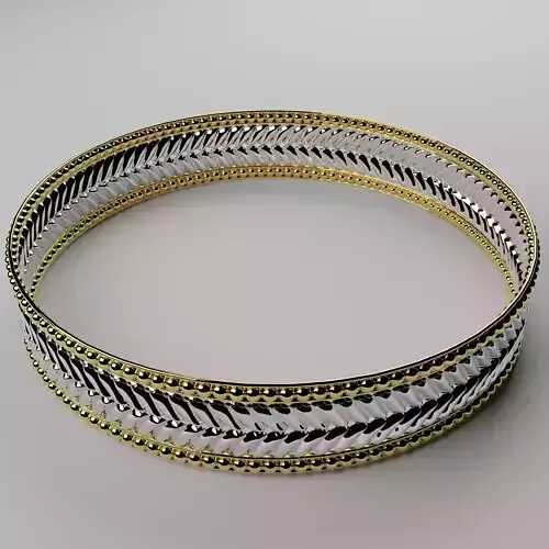 Gold and silver bracelet