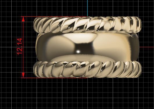 Engagement Ring 3D print model_6