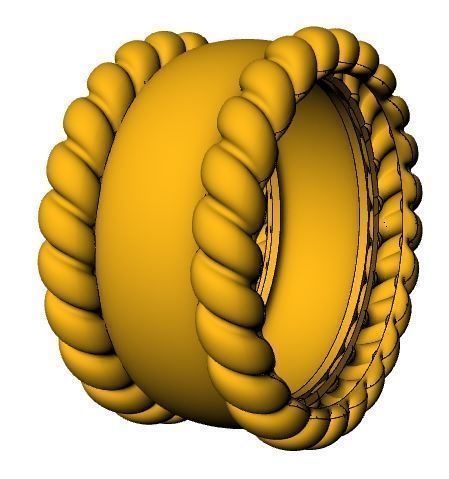 Engagement Ring 3D print model_8