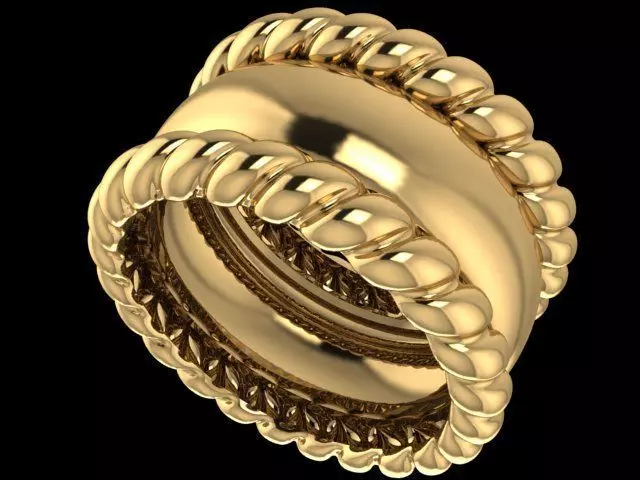 Engagement Ring 3D print model_0