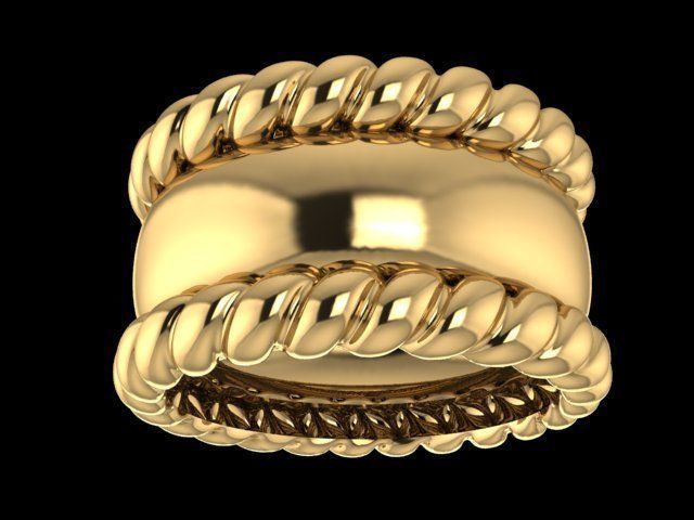 Engagement Ring 3D print model_1