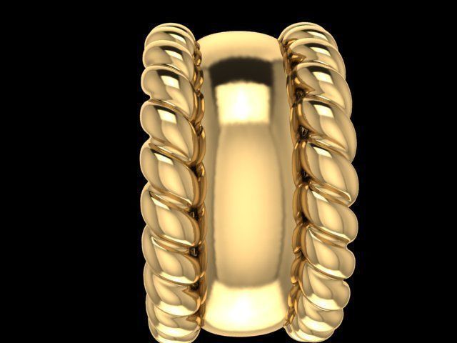 Engagement Ring 3D print model_3