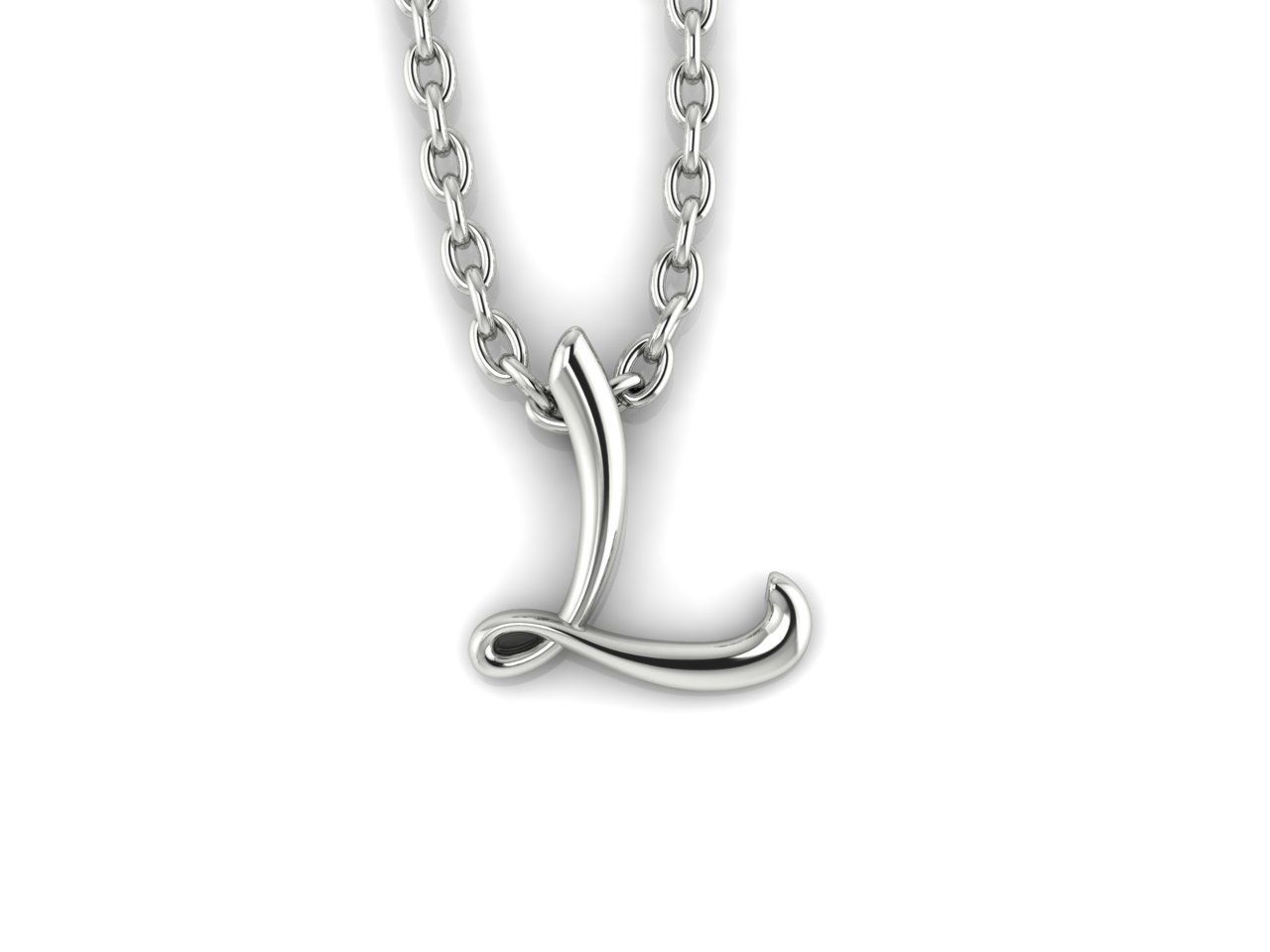 Initial pendant  L 3D print model_1