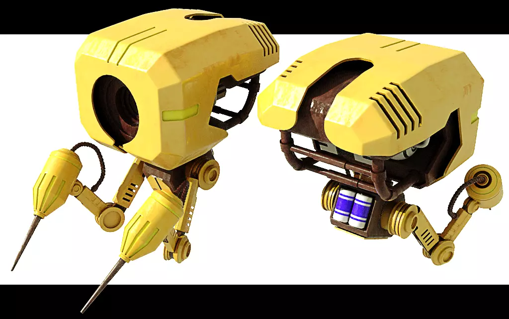 Futuristic Robot Free 3D model_0