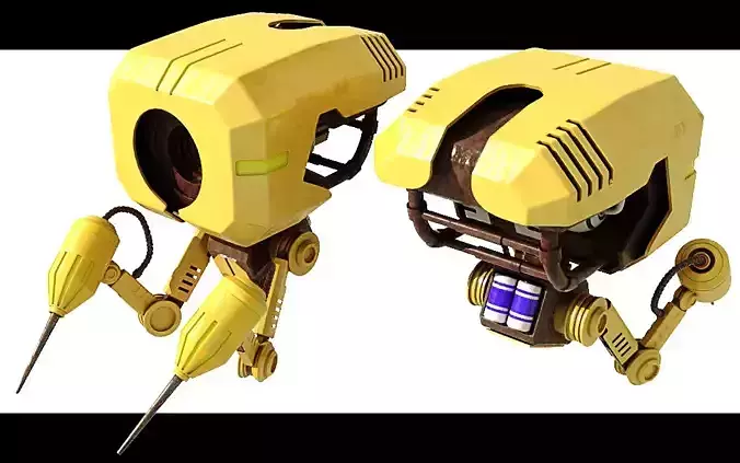 Futuristic Robot Free 3D model