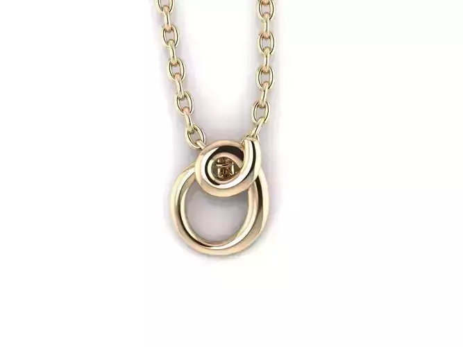 Initial pendant  O 3D print model
