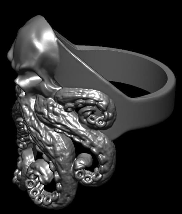 hydra ring 3D print model_2