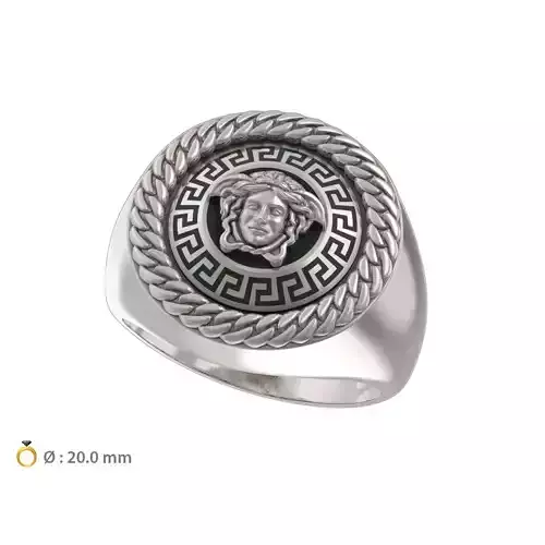 N079T2 Medusa style ring