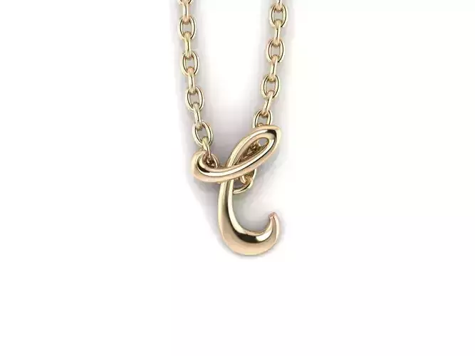 Initial pendant  T 3D print model