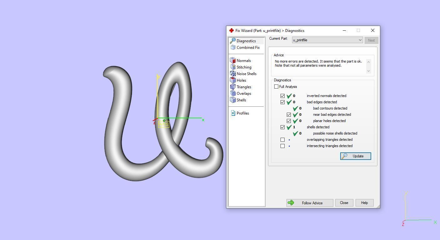Initial pendant  U 3D print model_11
