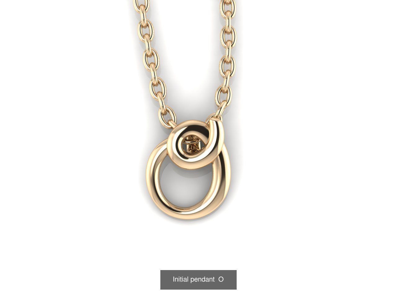 Initials letter pendant 3D Model Collection_15