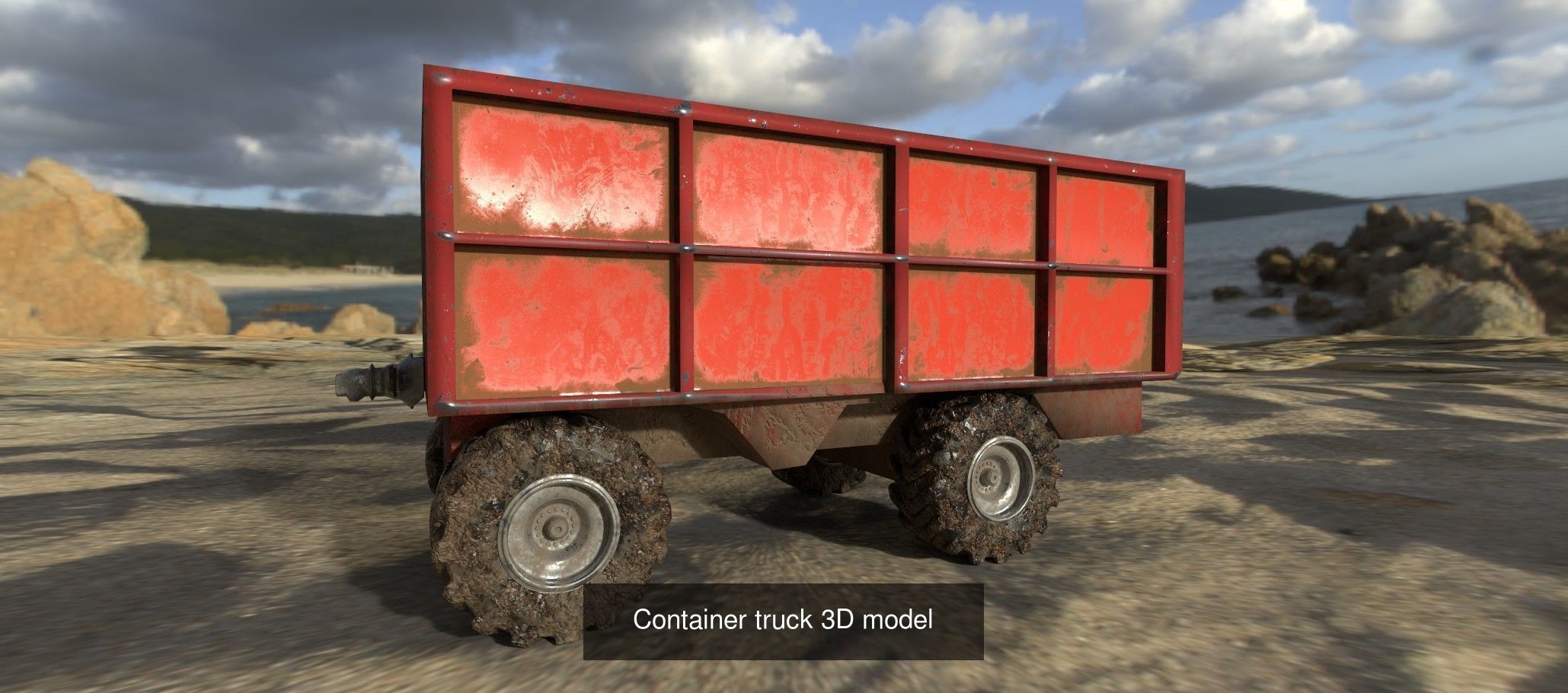 Container trucks 3D models 3D Model Collection_2