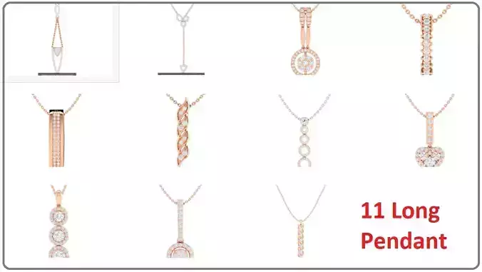 11 Women pendant 3dm stl render detail bulk collection 