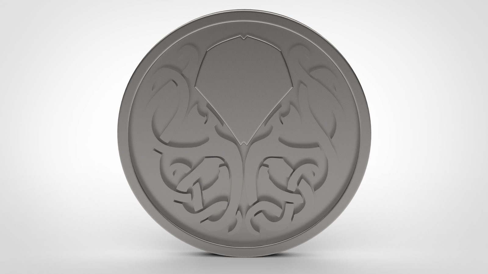 Kraken Pendant 3D print model_3
