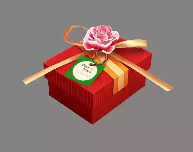 Cartoon wedding gift box - Candy Box - Red Square gift box