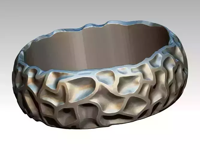 Broken Salvage Crack Parts Fashion Ring 3D print model