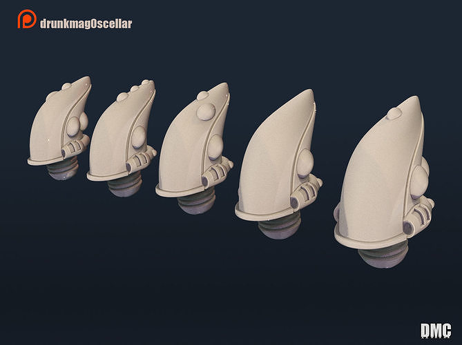 Boneguardians heads Free 3D print model