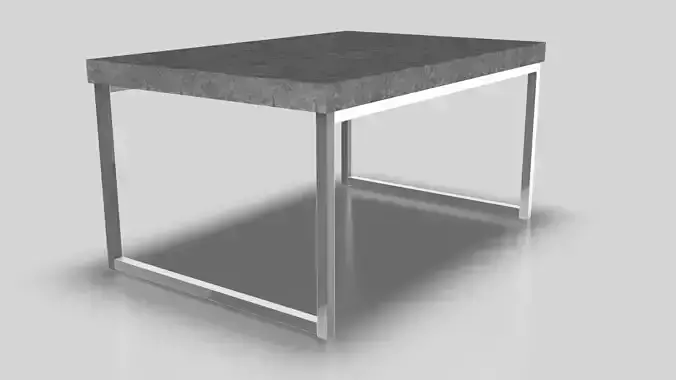 Living Room Table 005 Low-poly 3D model
