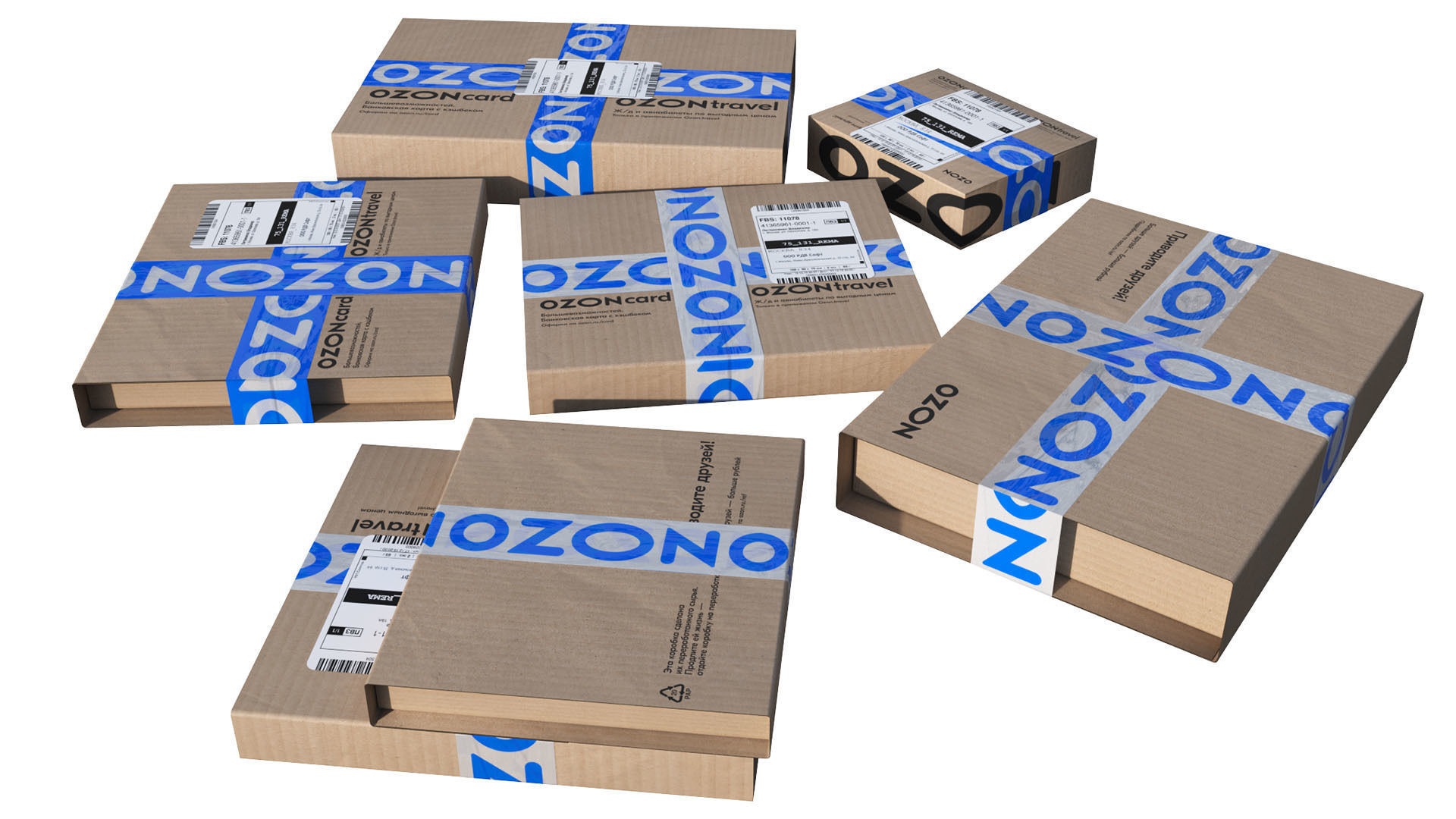 Ozon parcels 3D model_9