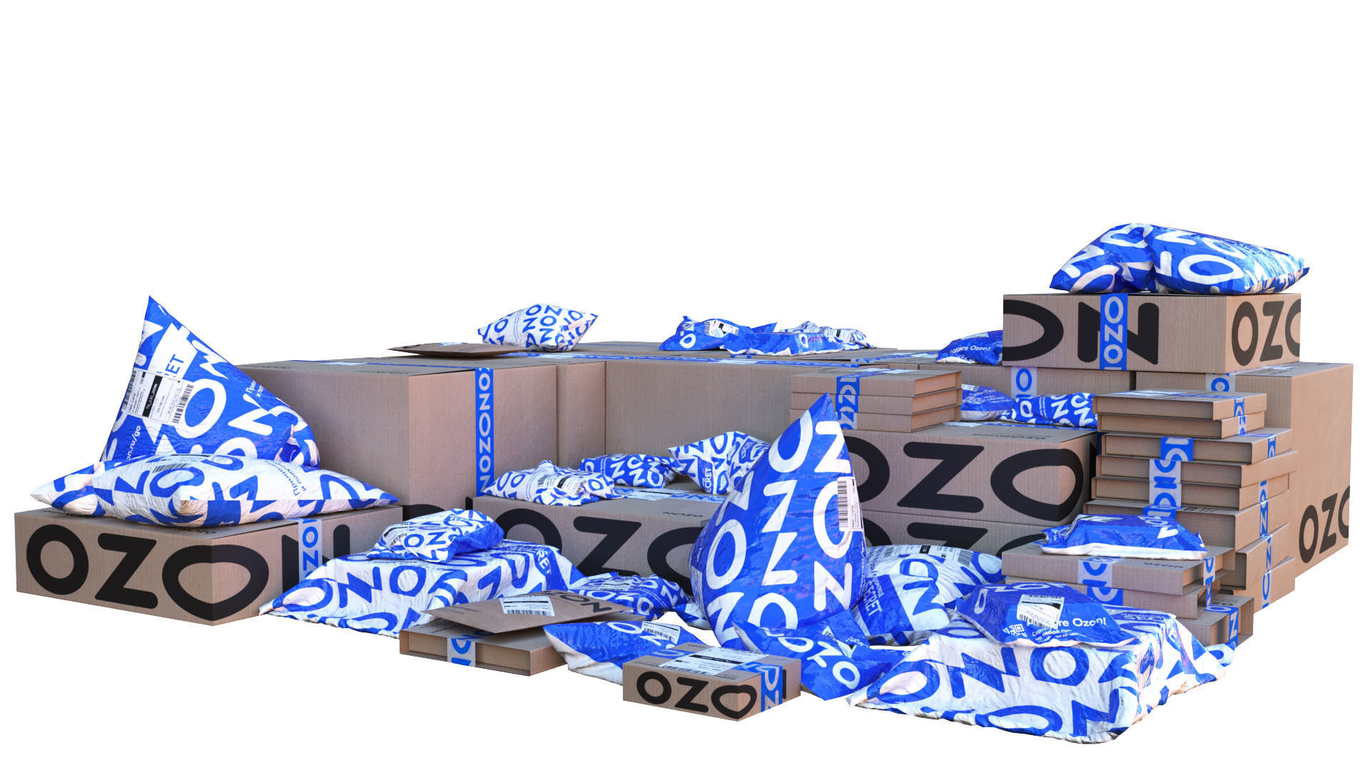 Ozon parcels 3D model_1