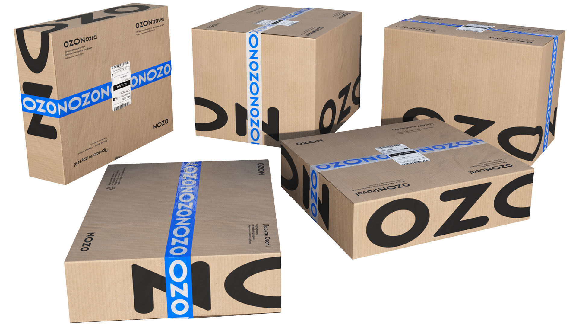 Ozon parcels 3D model_7