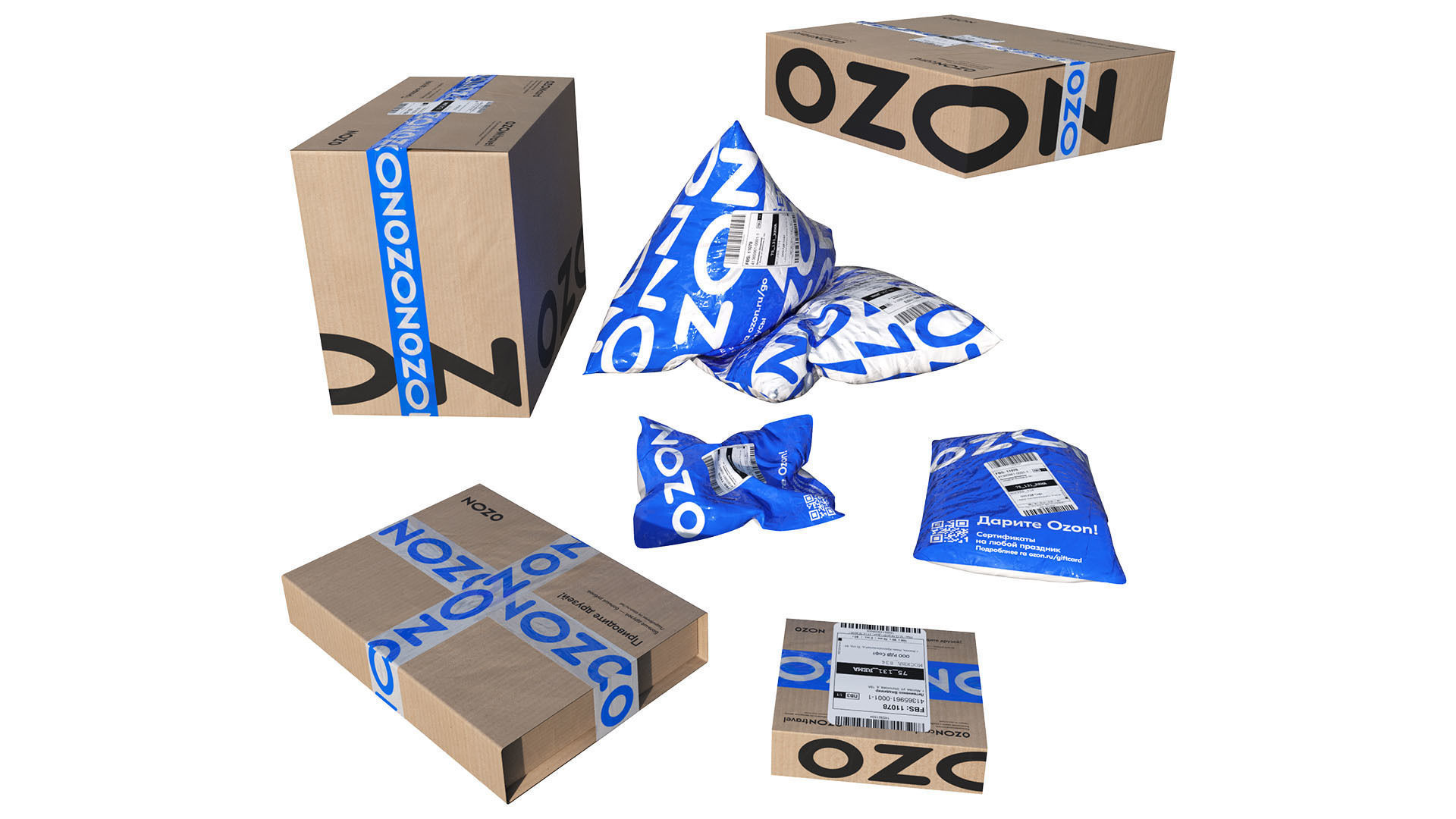 Ozon parcels 3D model_5