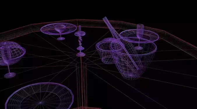 Dining Table Low-Poly