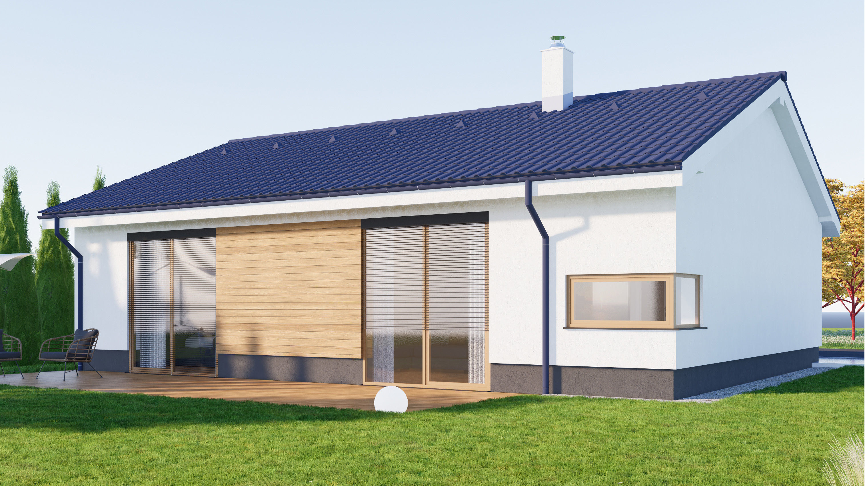 Rain Gutter - Full Parametric Revit Family 3D model_1