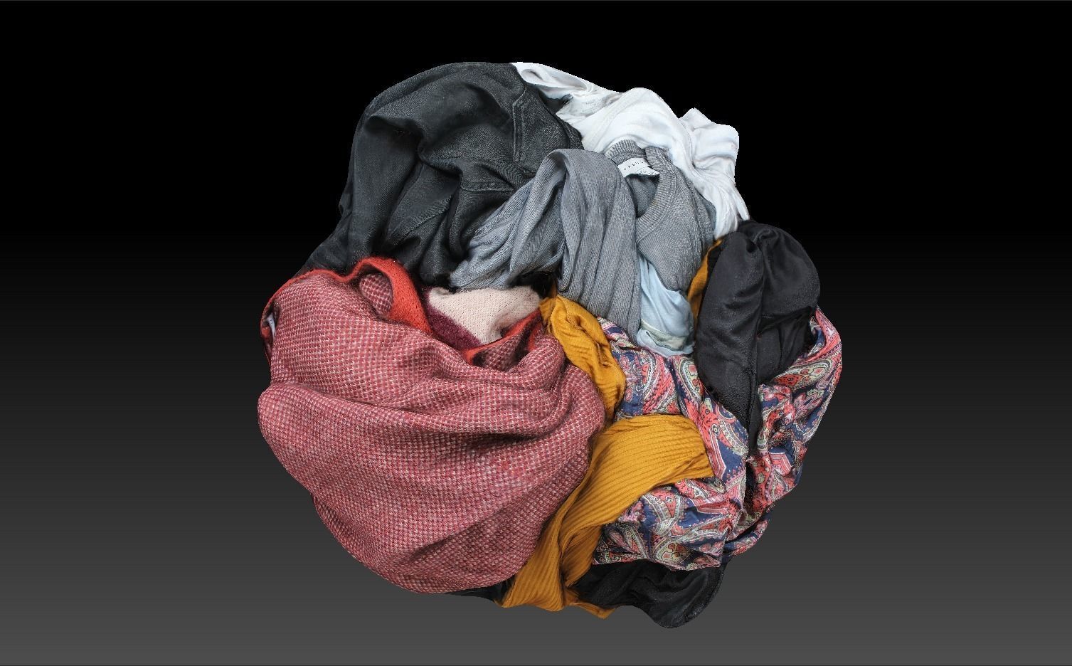 Pile of Cloths 5 Low-poly 3D model_18