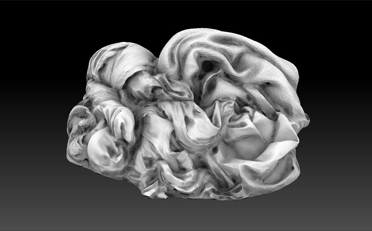 Pile of Cloths 5 Low-poly 3D model_14
