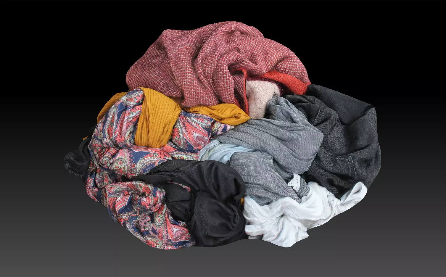Pile of Cloths 5 Low-poly 3D model_0