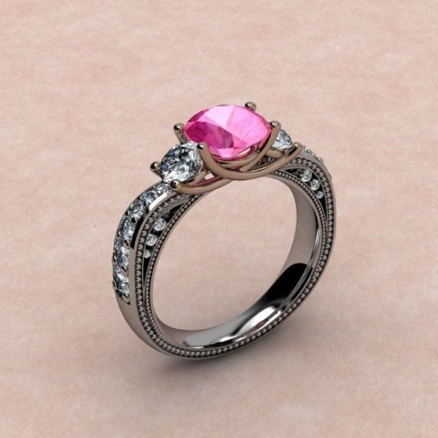 diamond ring 3D print model_1