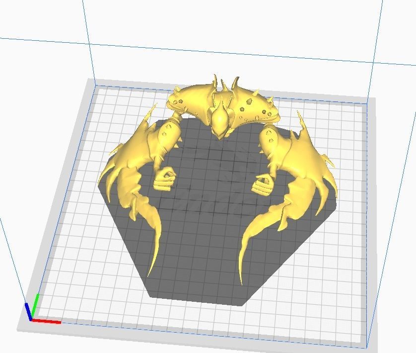 Nocturne 3D Model creature holding sword 3D print model_2