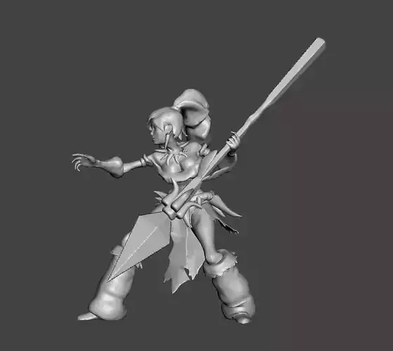 Nidalee 3D Model lion