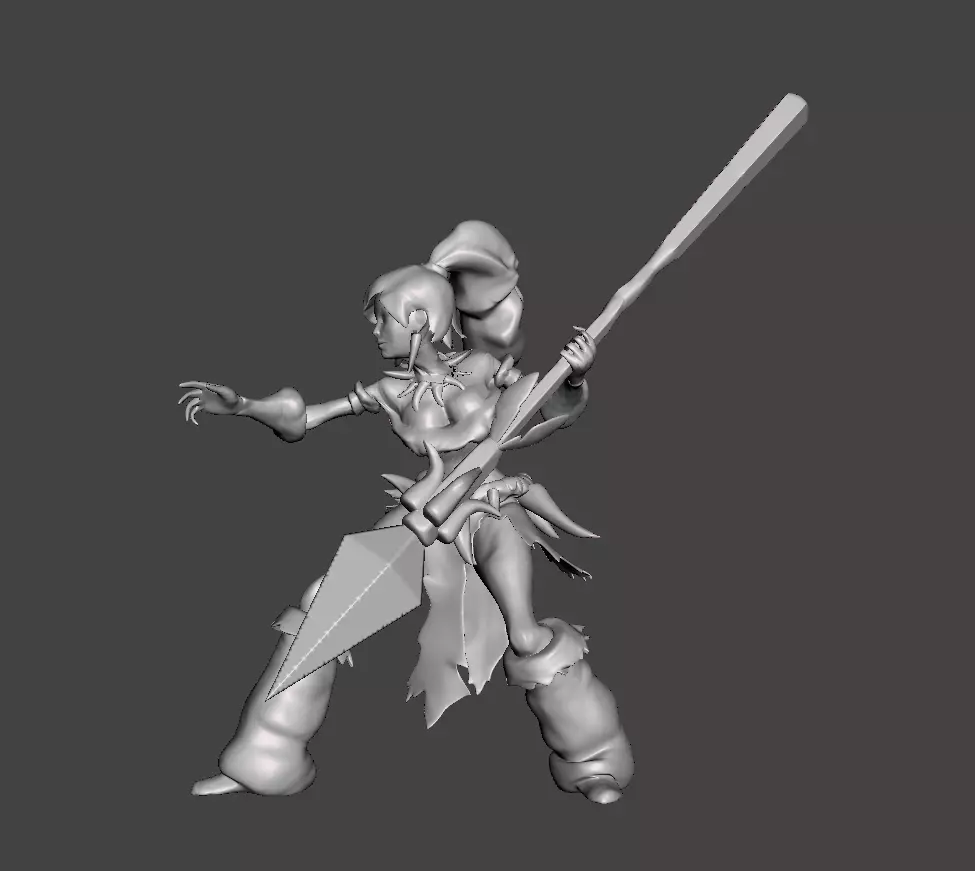 Nidalee 3D Model lion 3D print model_0