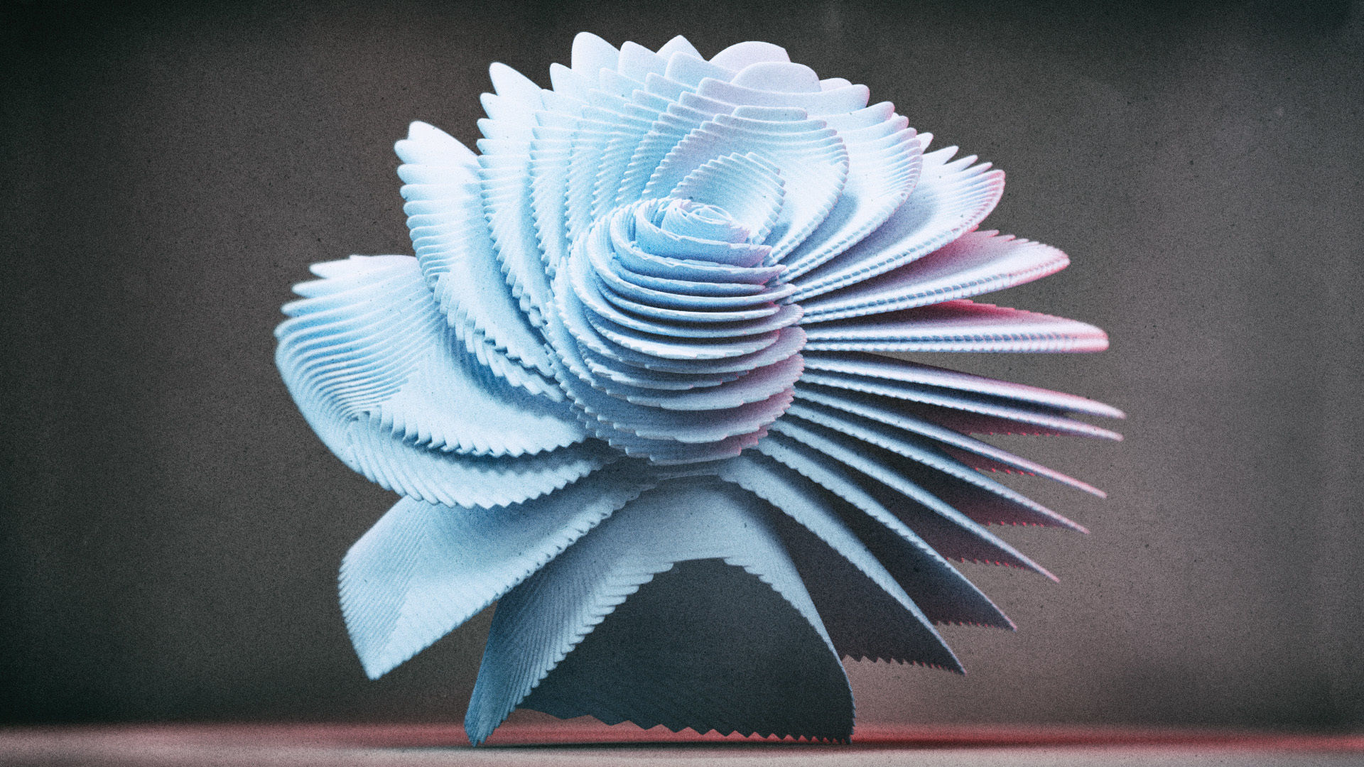 Digital flowers 3D print model_7