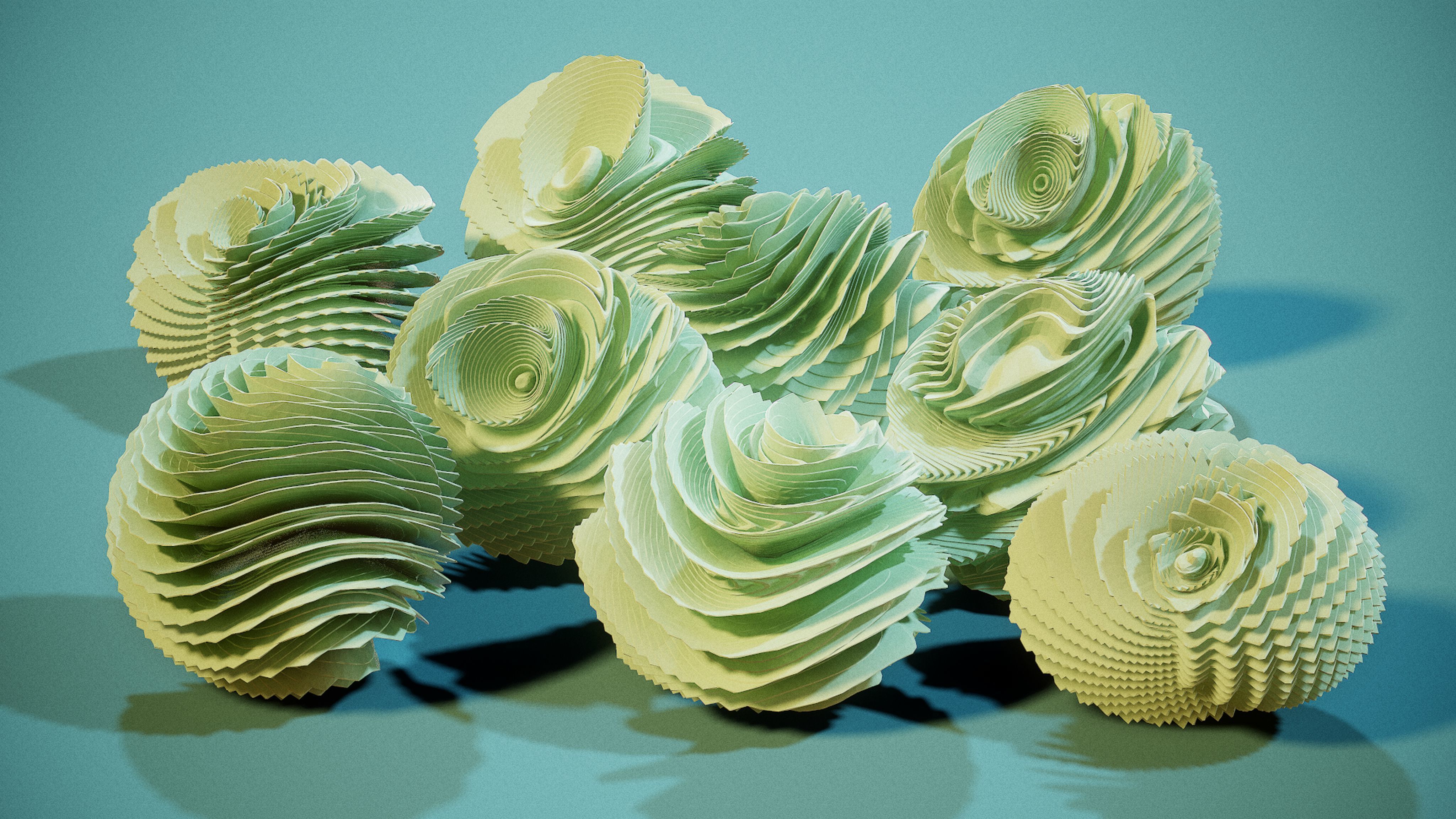 Digital flowers 3D print model_14