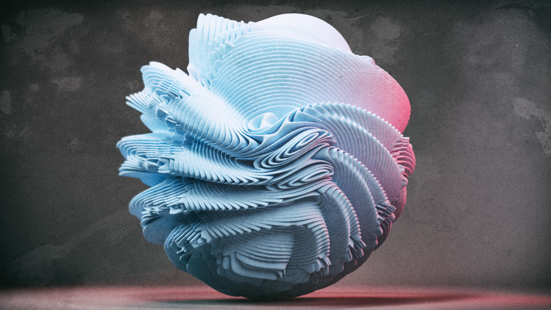 Digital flowers 3D print model_3