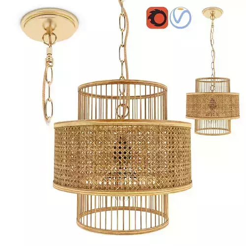 Bamboo rattan lantern