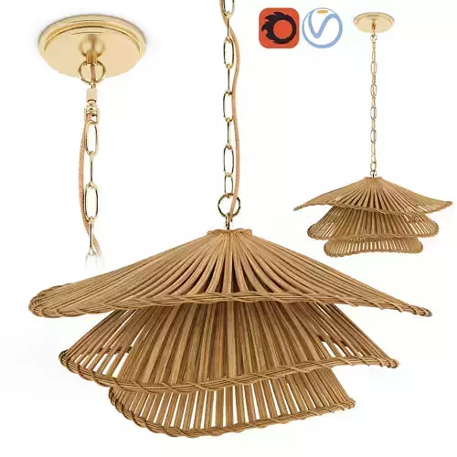 Bamboo rattan lantern